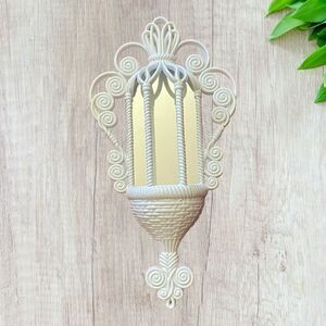 Vintage 1970’s Burwood Faux Rattan Mirror Planter